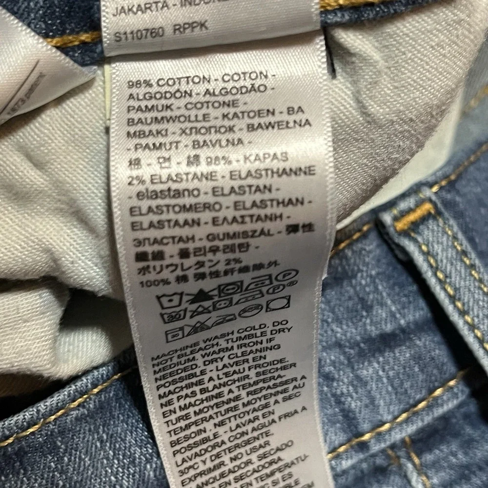 Levis 559 Jeans Men 34x32 Blue Medium Wash Relaxed Straight Fade Whiskering Work